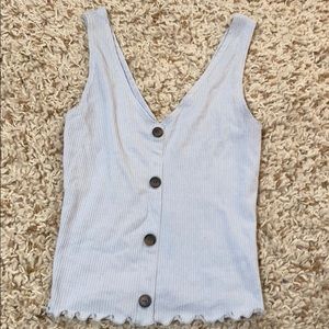 baby blue caution to the wind tank